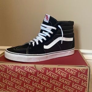 Vans sk8 high, Black and white, size 13, worn once